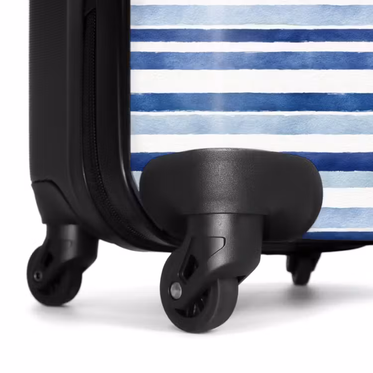 Suitcase - Stripes pattern blue — 7