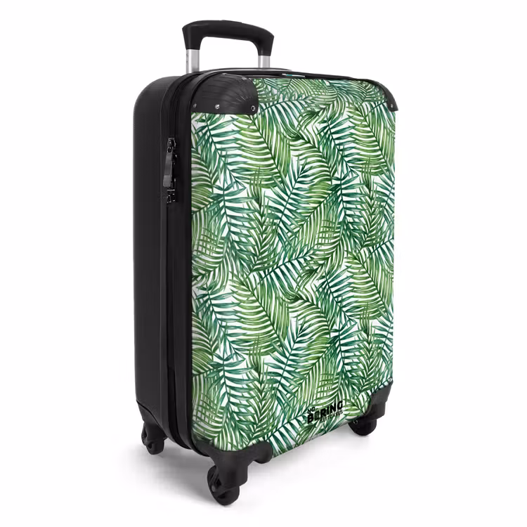 Suitcase - Palm leaves pattern colorful — 2