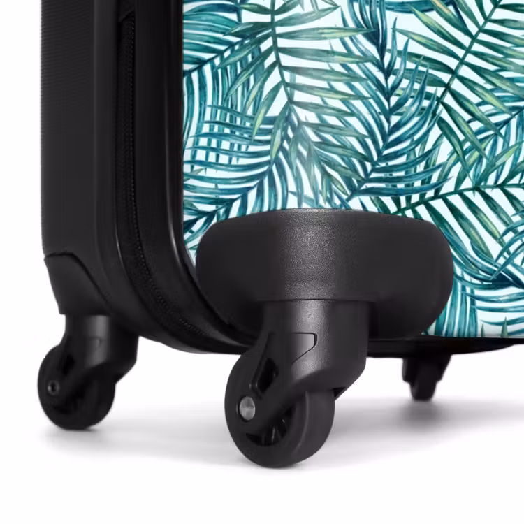 Suitcase - Palm leaves pattern colorful blue — 6