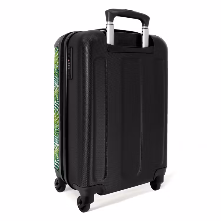 Suitcase - Palm various leaves pattern green — 3