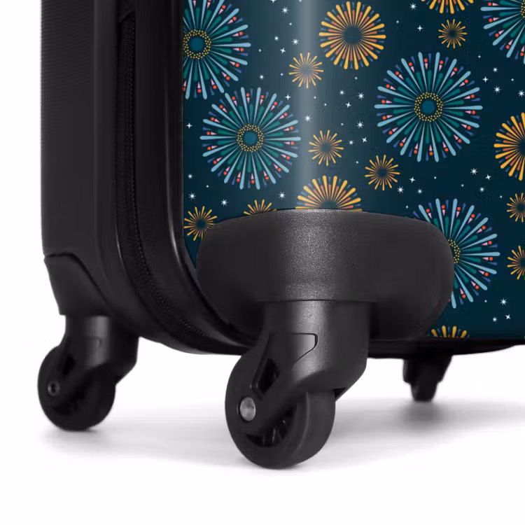 Suitcase - Retro disco 70s fireworks pattern colorful — 7