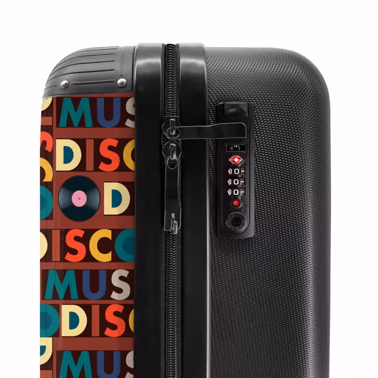 Suitcase - Retro disco 70s text pattern colorful — 6