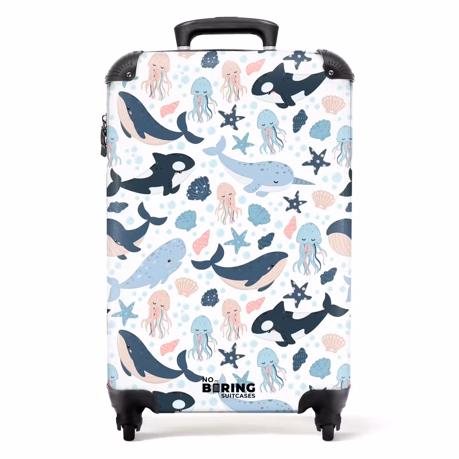 Suitcase - Ocean animals colorful — 1