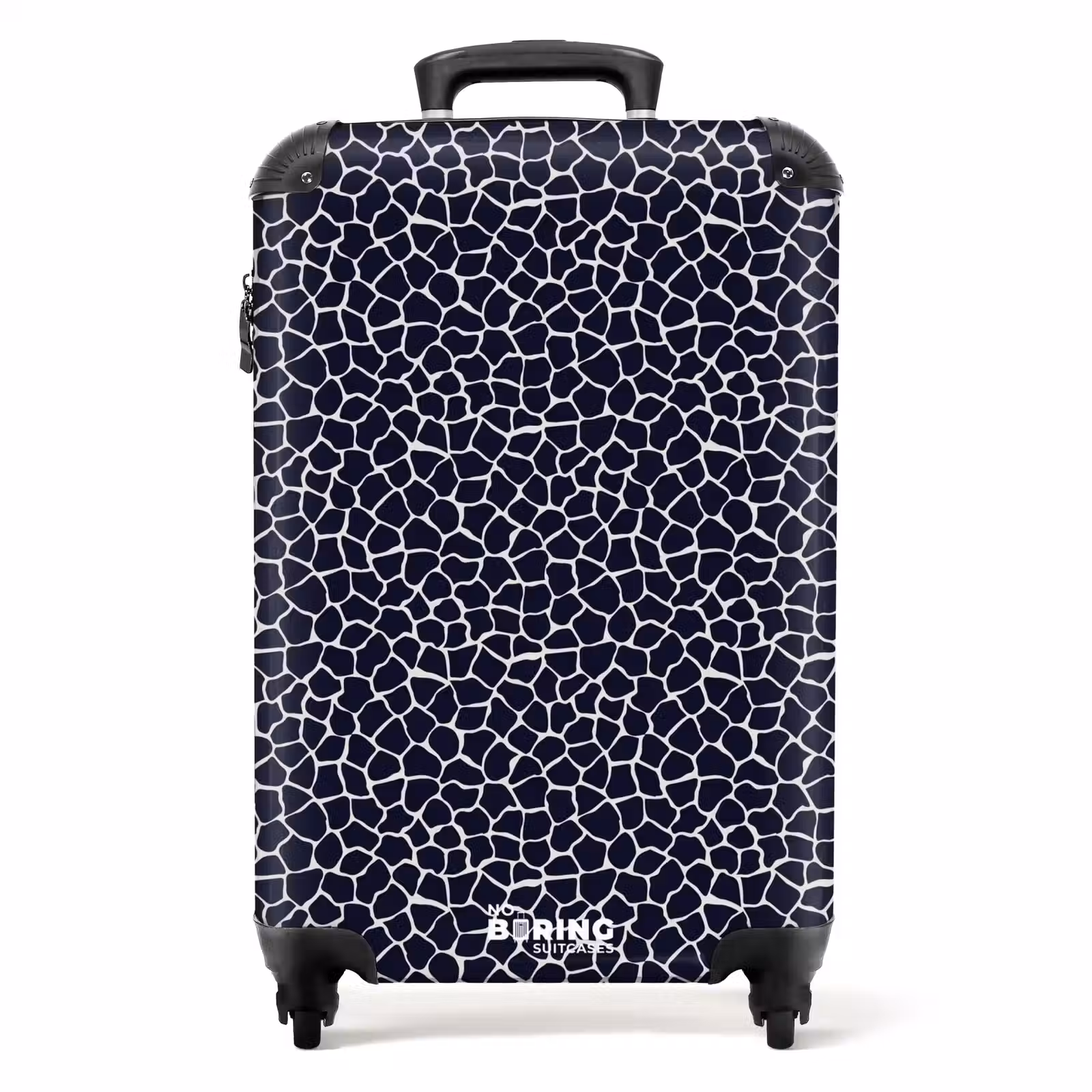 Suitcase - Animal print giraffe blue — 1