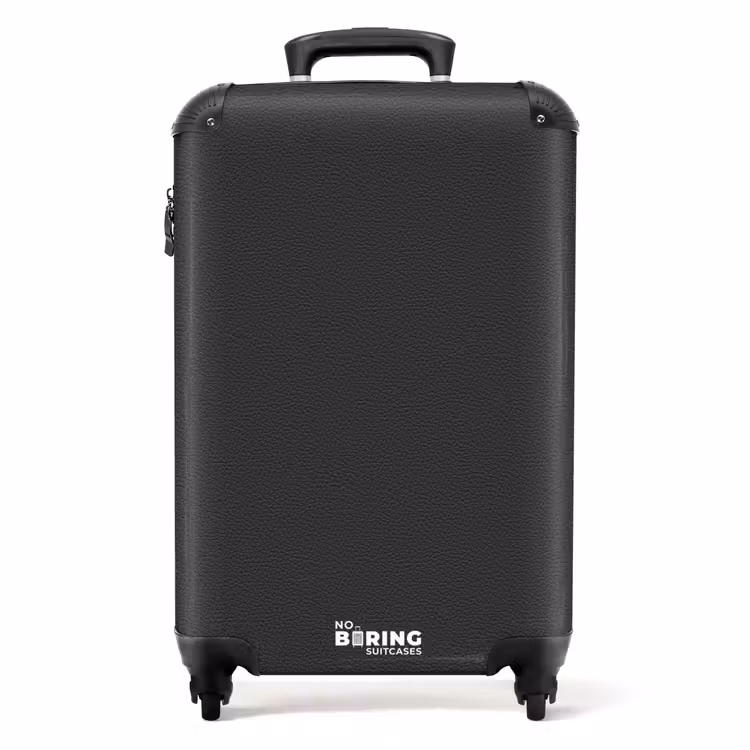 Suitcase - Zwart leer patroon — 1