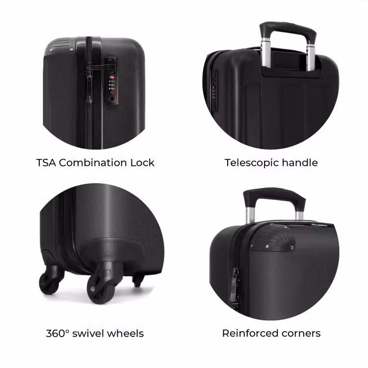 Suitcase - Zwart leer patroon — 8