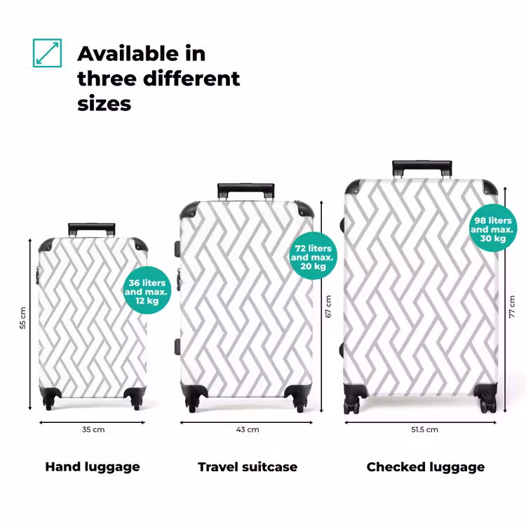 Suitcase - Graphic - Pattern - Modern - Line — 3
