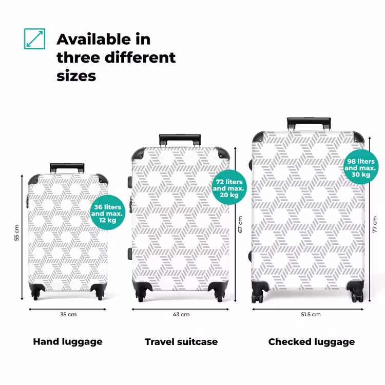 Suitcase - Graphic - Pattern - Modern - Striking - Limited — 3