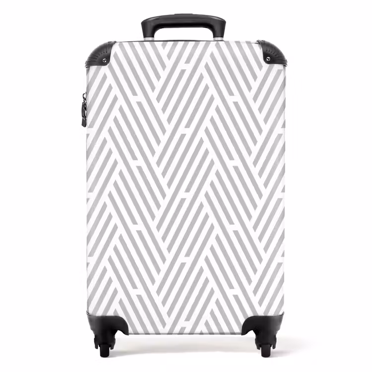 Suitcase - Graphic - Pattern - Modern - Stripes — 1