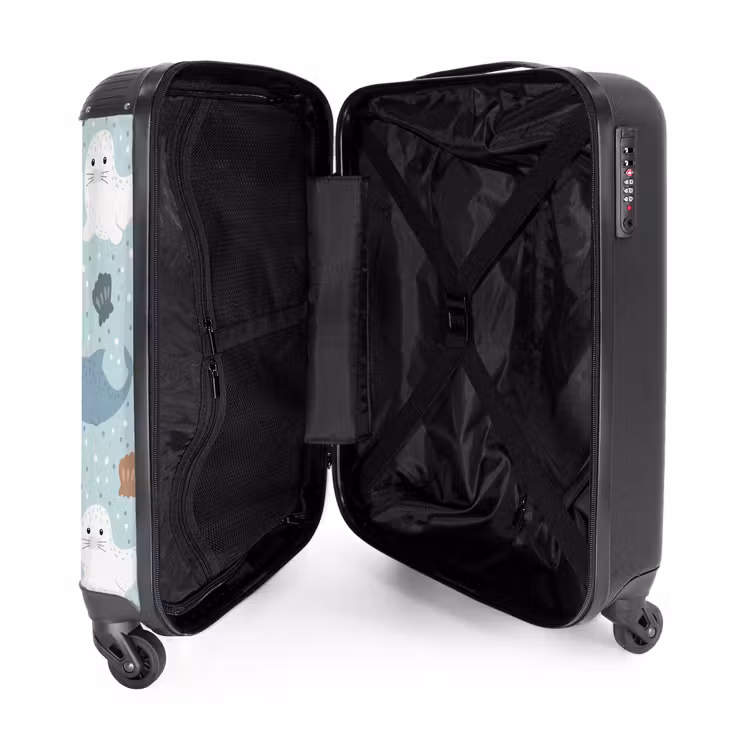 Suitcase - Sea animals pattern colorful — 5