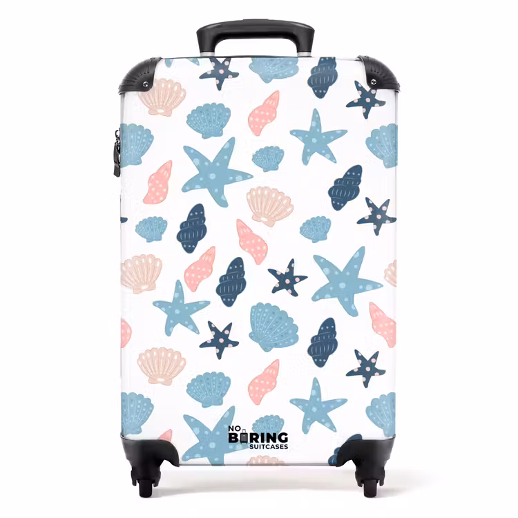 Suitcase - Shells pattern colorful — 1