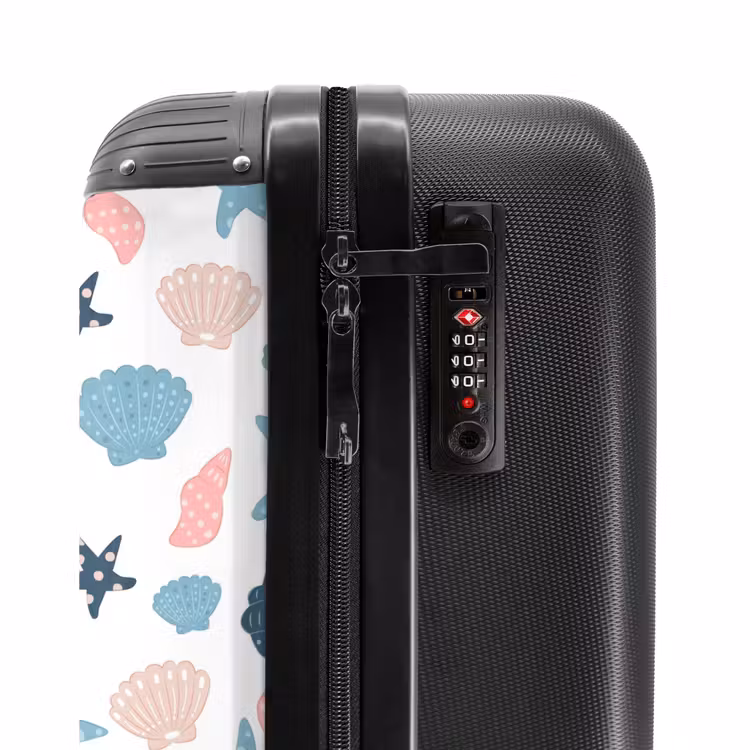 Suitcase - Shells pattern colorful — 6