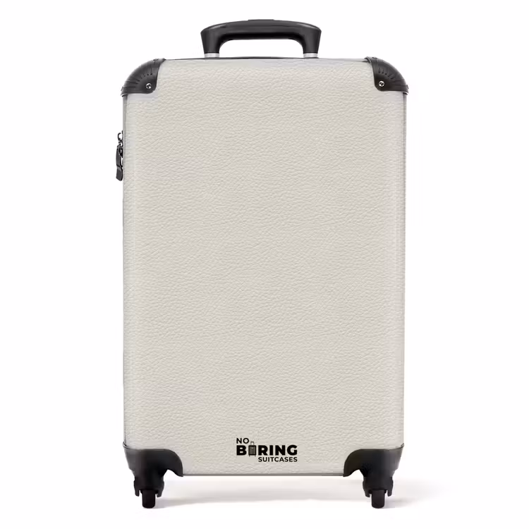 Suitcase - Wit leer patroon — 1