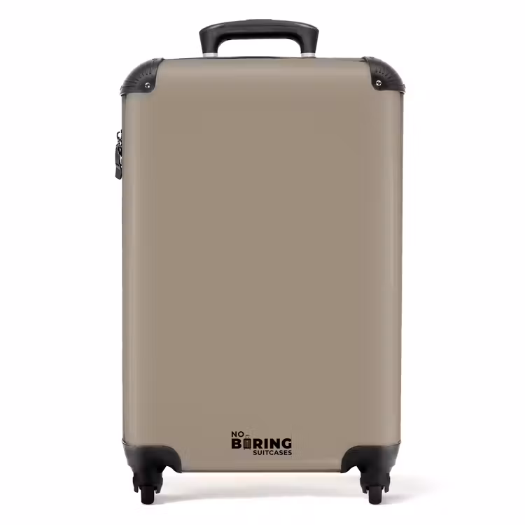 Suitcase - Taupe-like shade of brown — 1