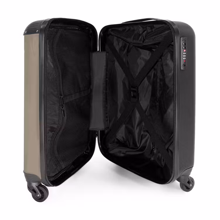 Suitcase - Taupe-like shade of brown — 4