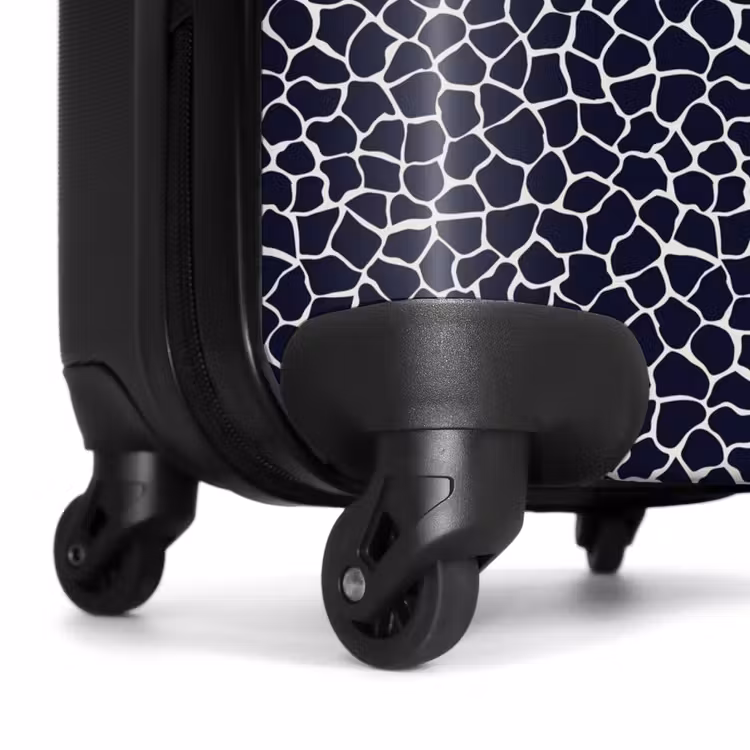 Suitcase - Animal print giraffe blue — 7