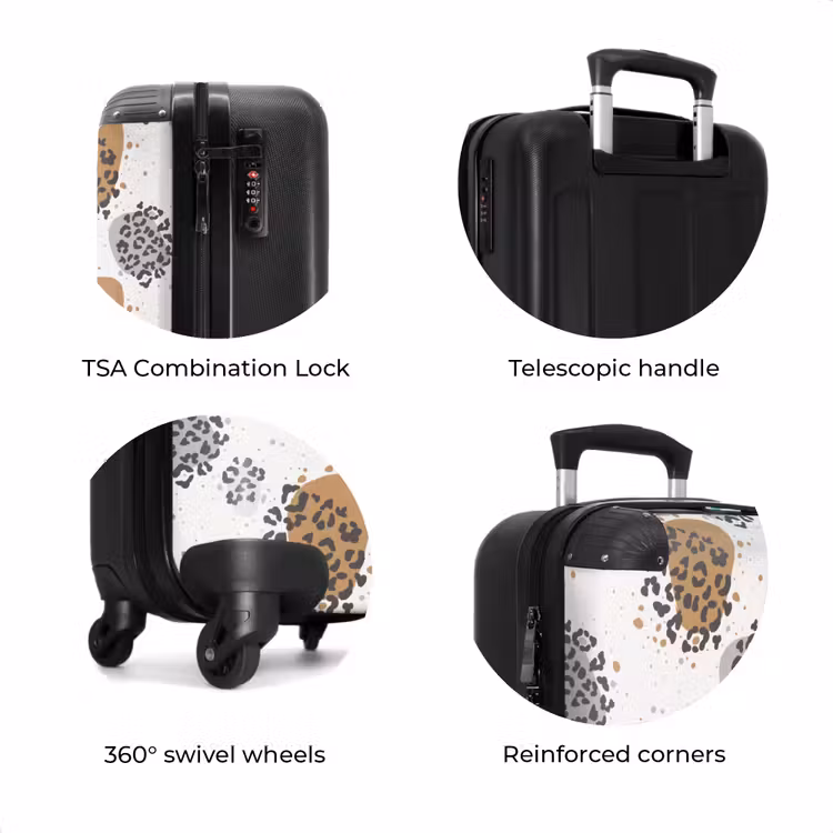 Suitcase - Animal print panther with spots — 8