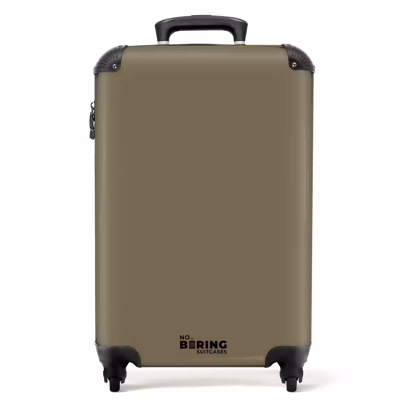 Suitcase - Olive green shade of brown — 1