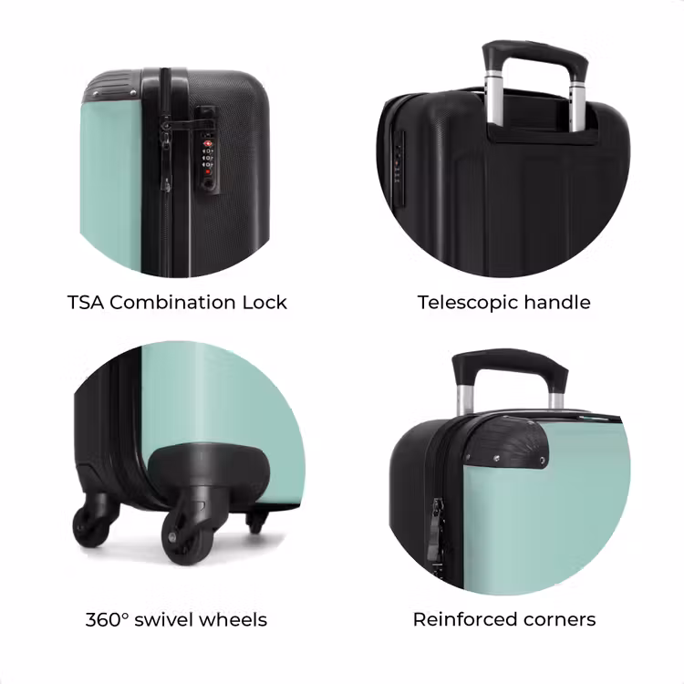 Suitcase - Mint green shade — 7