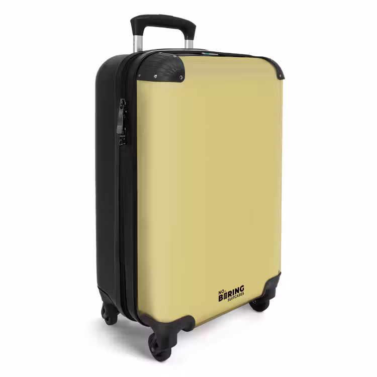 Suitcase - Soft yellow khaki shade — 2