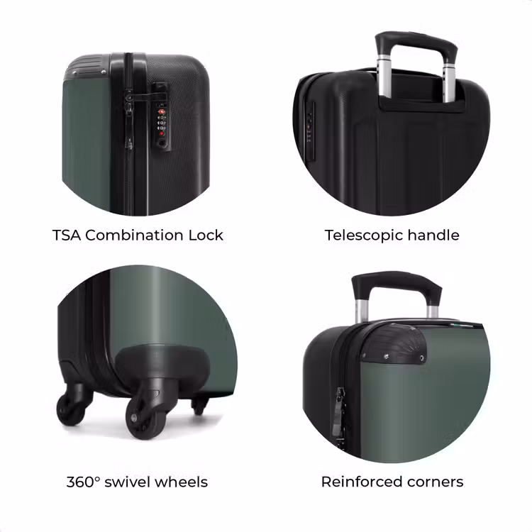 Suitcase - Deep gray-green hue — 7