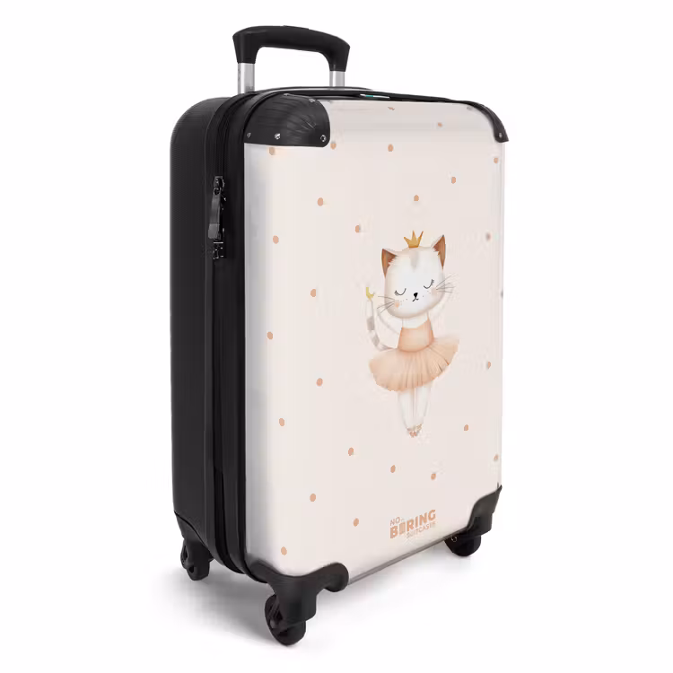 Suitcase - Ballerina kitten in beige colors — 2
