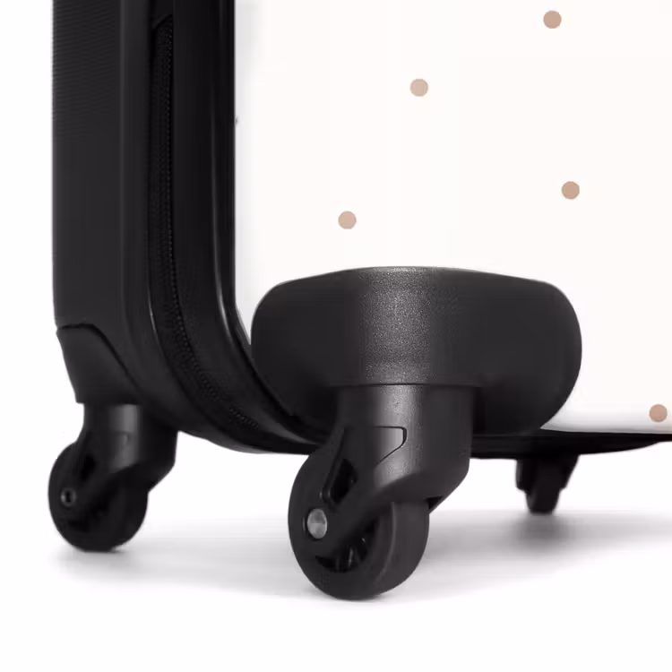 Suitcase - Ballerina princess between beige polka dots — 6