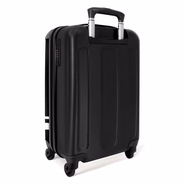 Suitcase - Black background with white cross pattern at lower left — 3