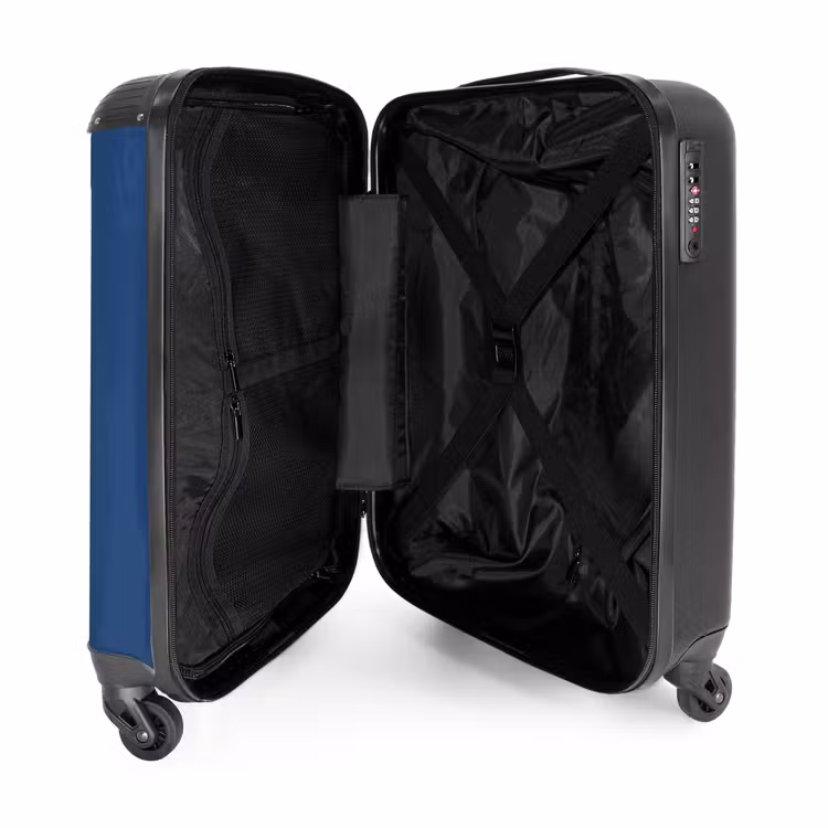 Suitcase - Blue background with airplane and text Flight Mode — 4