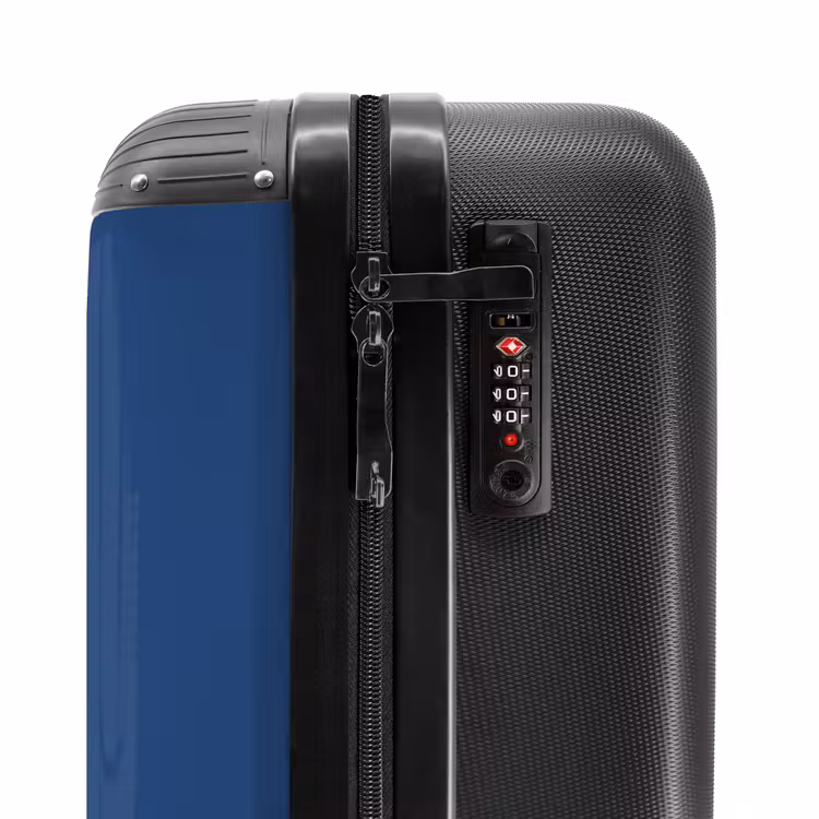 Suitcase - Blue background with airplane and text Flight Mode — 5