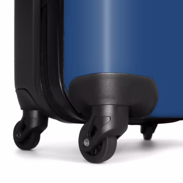 Suitcase - Blue background with large outline text Travel — 6