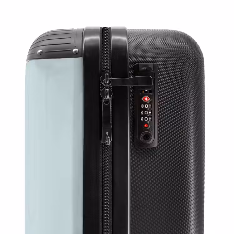 Suitcase - Beige dolphin in blue water — 5