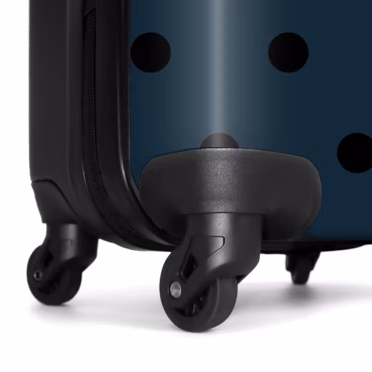 Suitcase - Blue background with black dots — 6