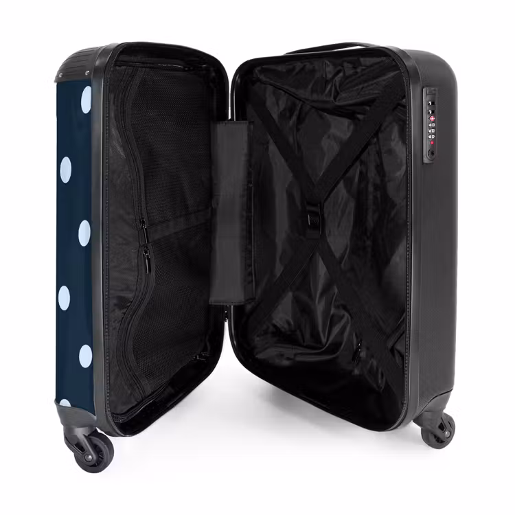 Suitcase - Blue dots pattern — 4