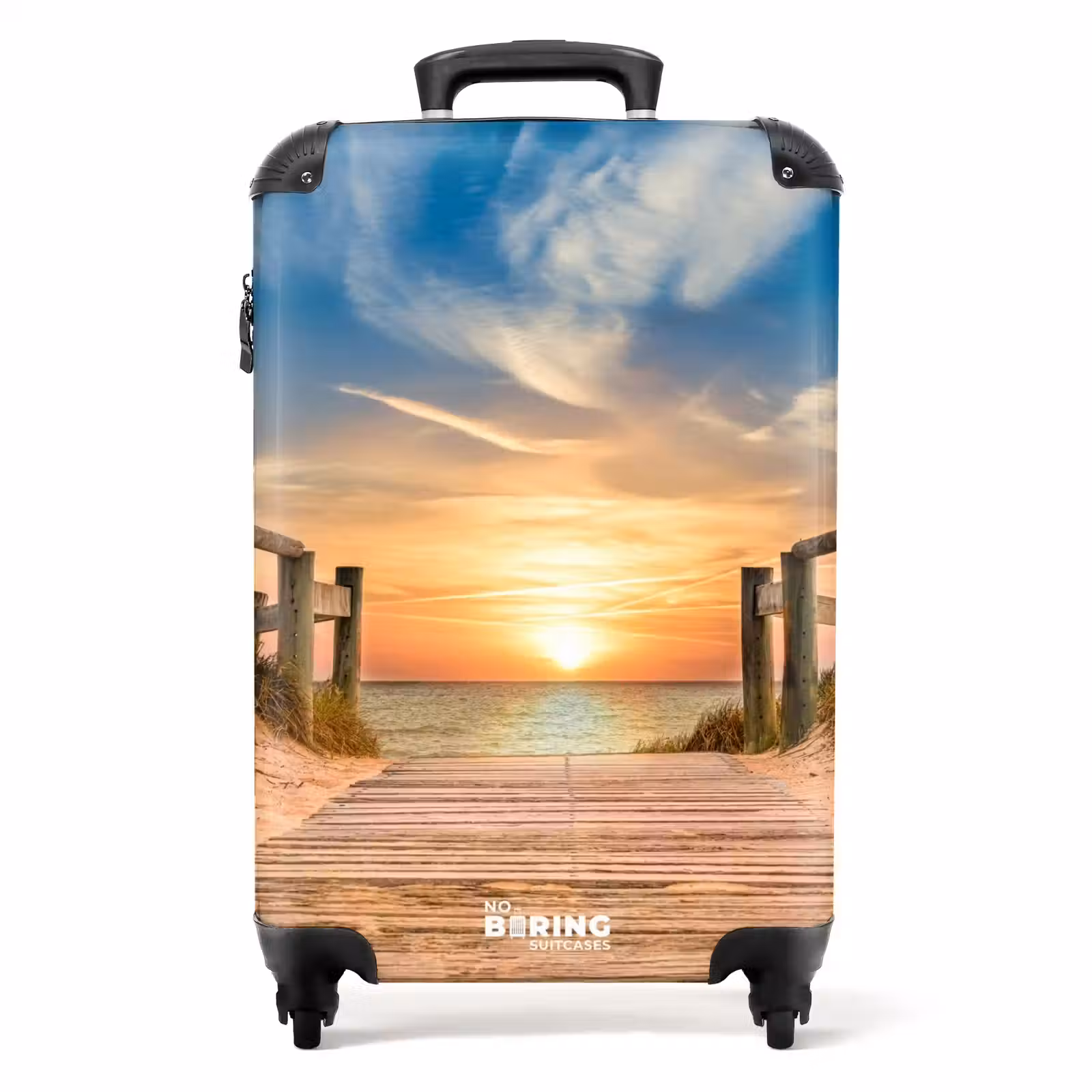 Suitcase - Beach path at sunset — 1