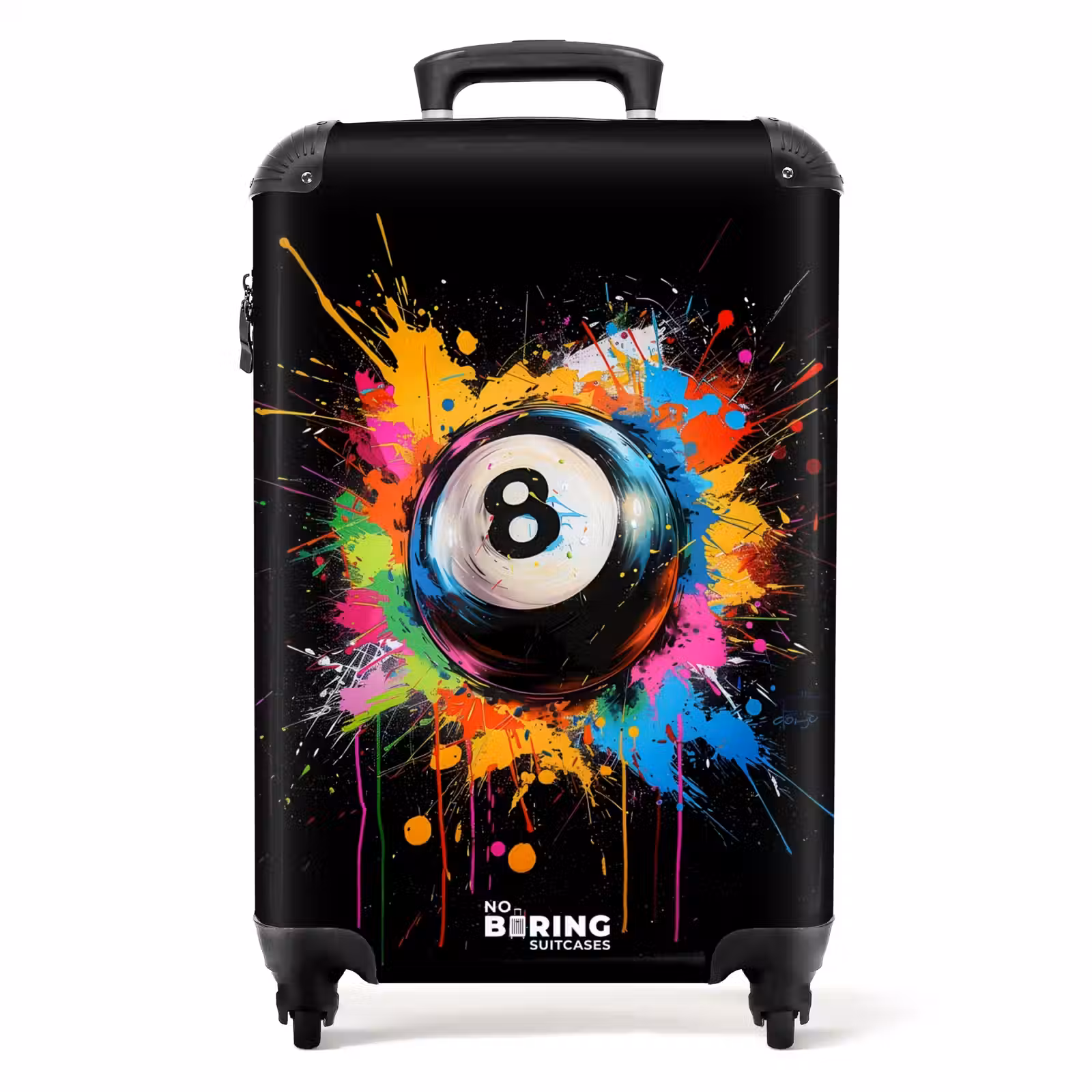 Suitcase - Billiard ball with graffiti — 1