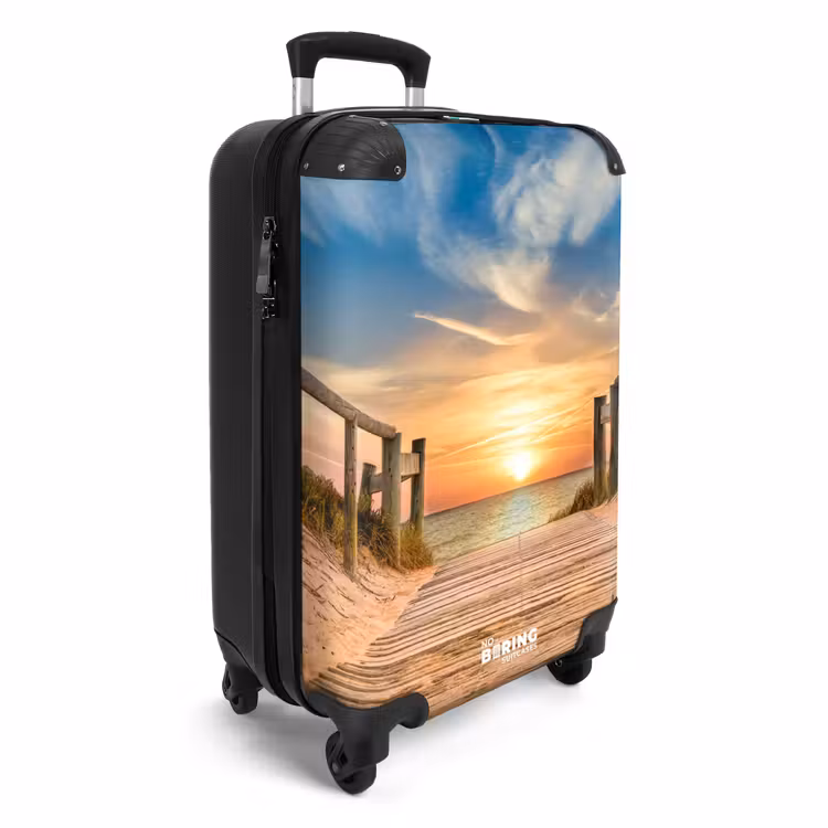 Suitcase - Beach path at sunset — 2
