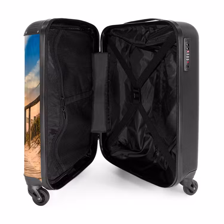 Suitcase - Beach path at sunset — 4