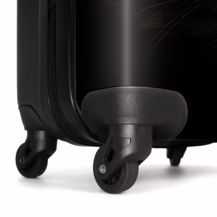 Suitcase - Black cat with bright eyes — 6