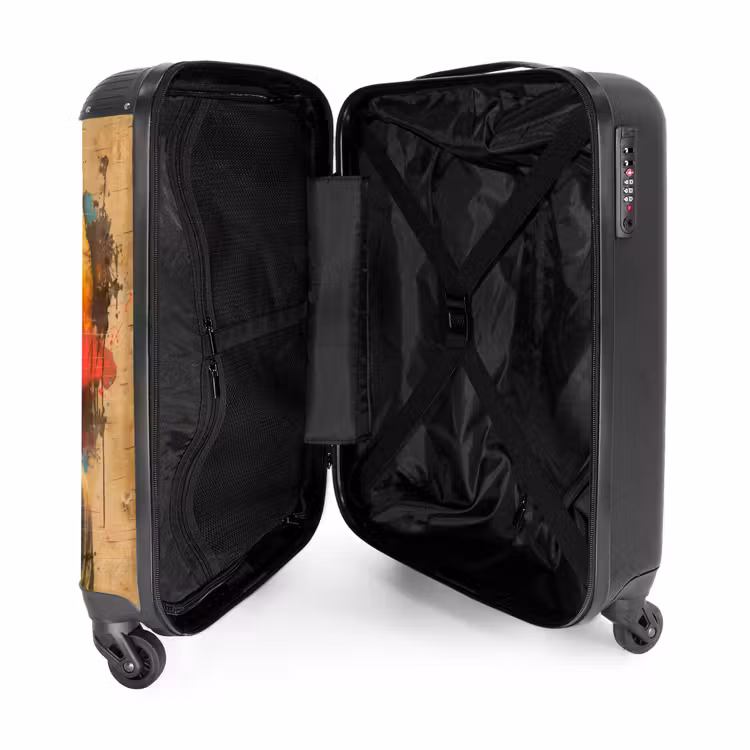 Suitcase - Buddha as a street art piece — 4