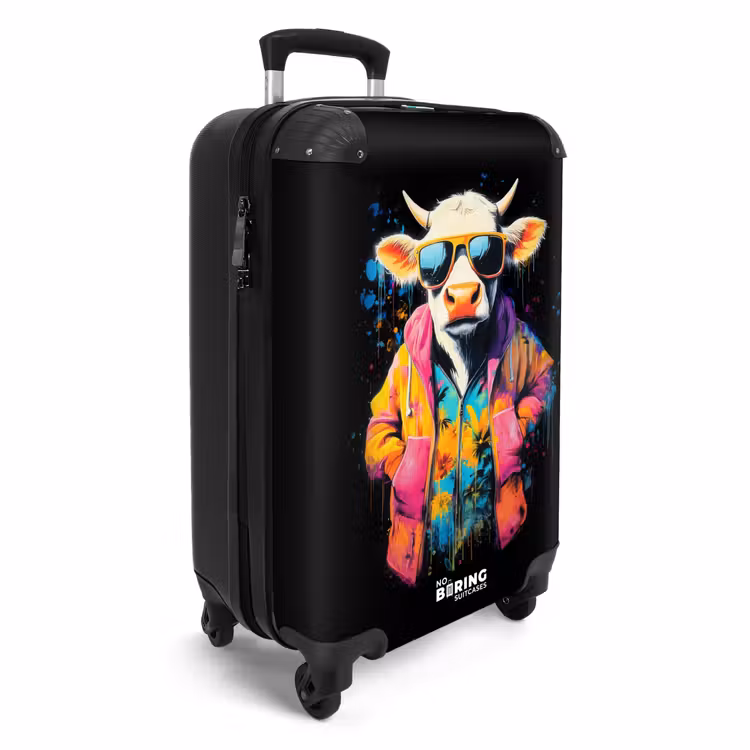 Suitcase - Bull with coat and sunglasses — 2