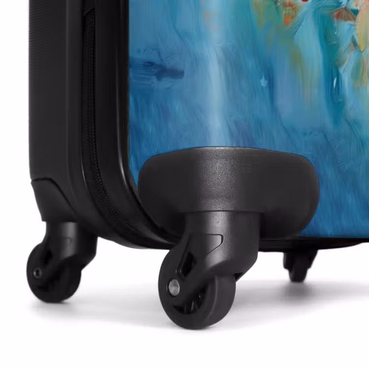 Suitcase - Butterfly as a colorful oil painting artwork — 6