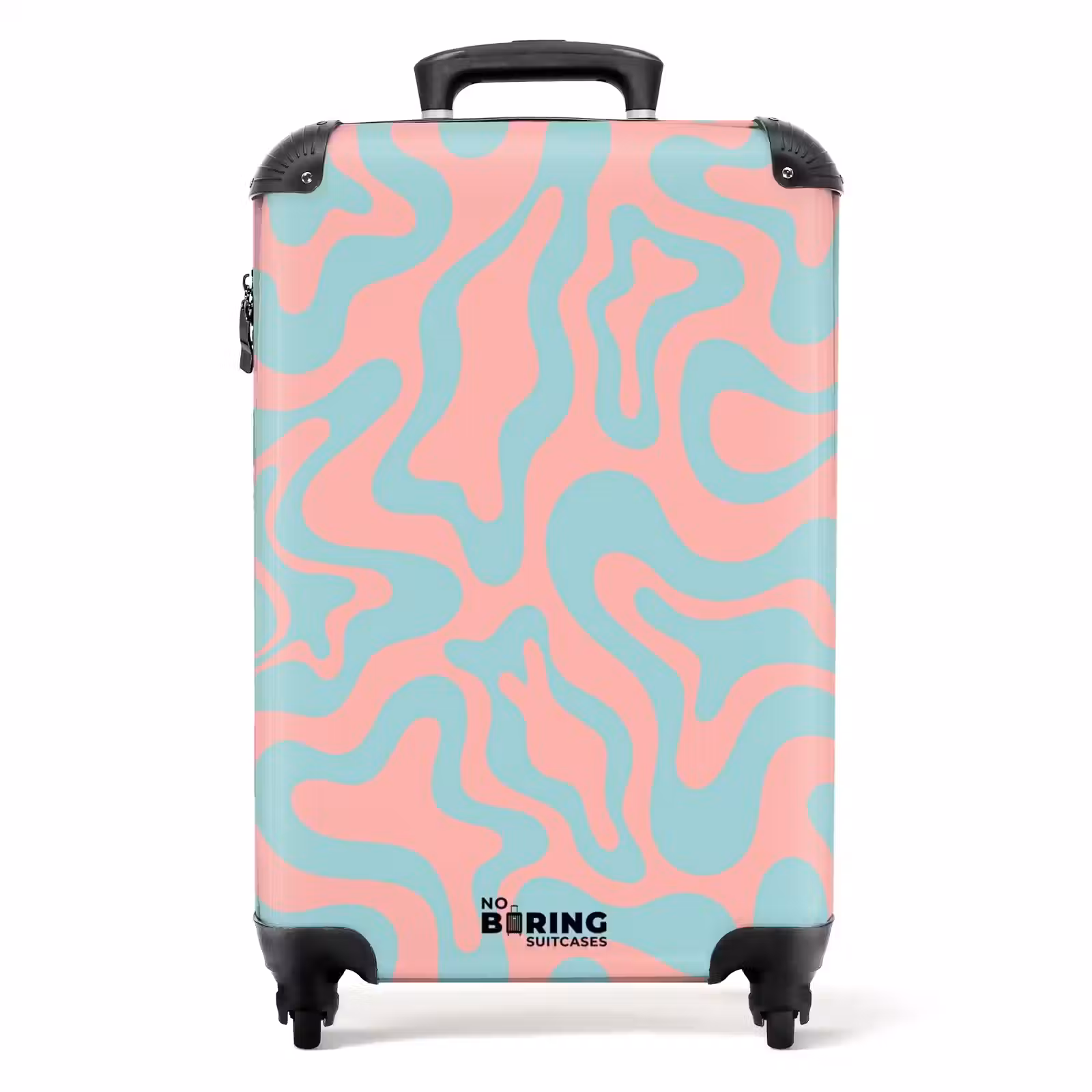 Suitcase - Abstract - Organic Blue/Pink — 1