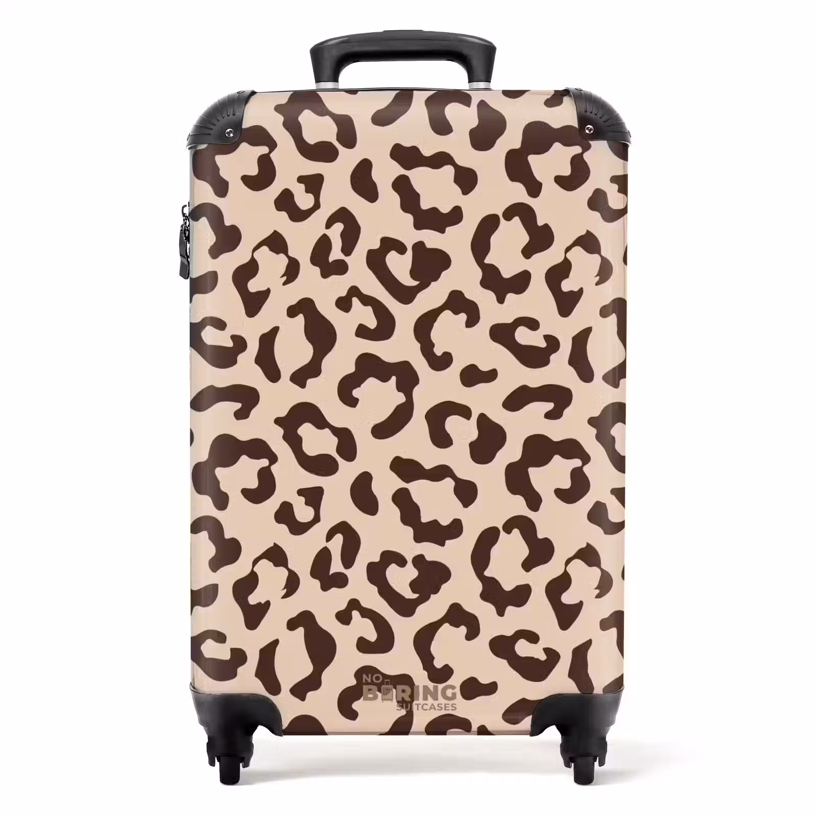 Suitcase - Animal prints - Panther print suitcase in brown and beige — 1