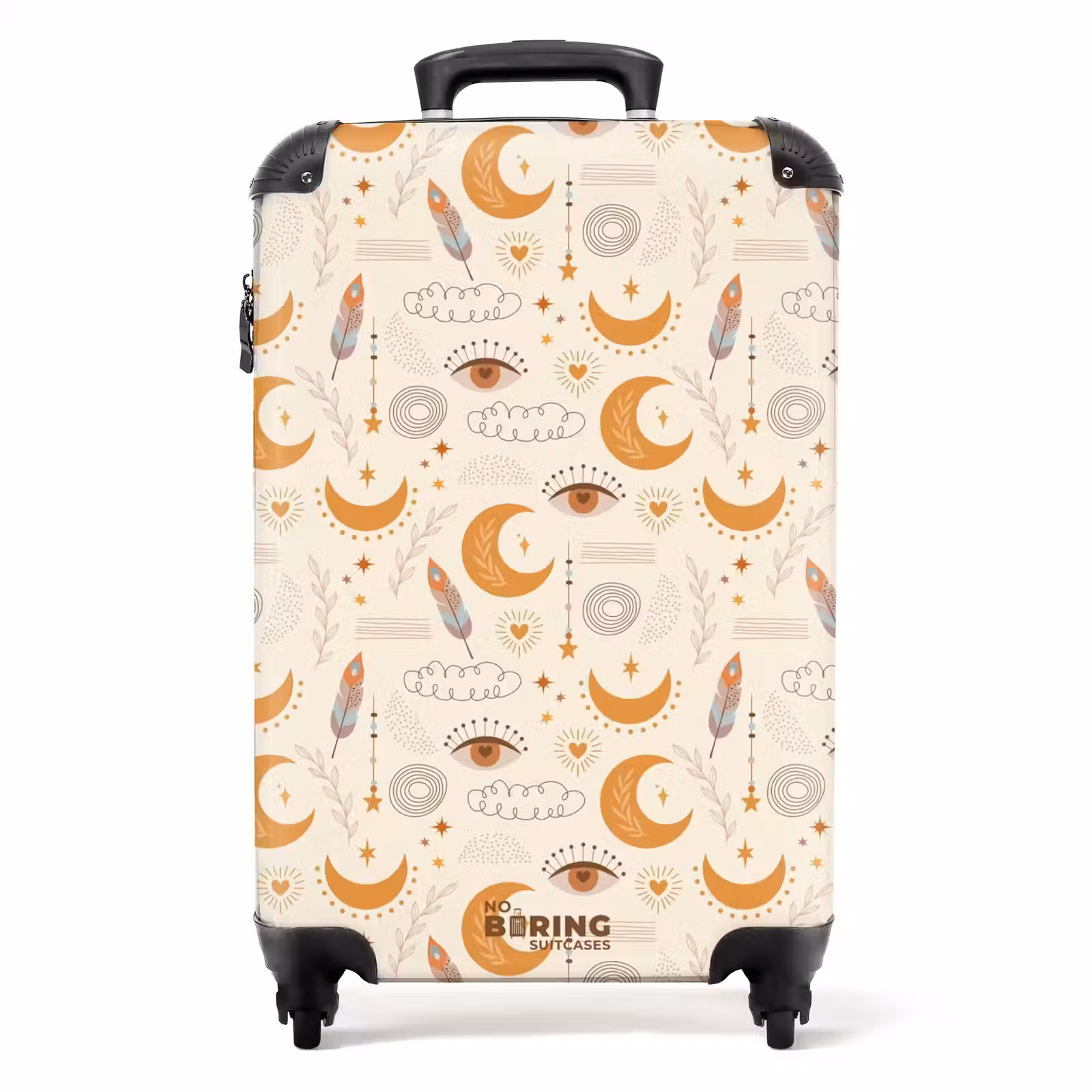 Suitcase - Boho - Moon pattern — 1
