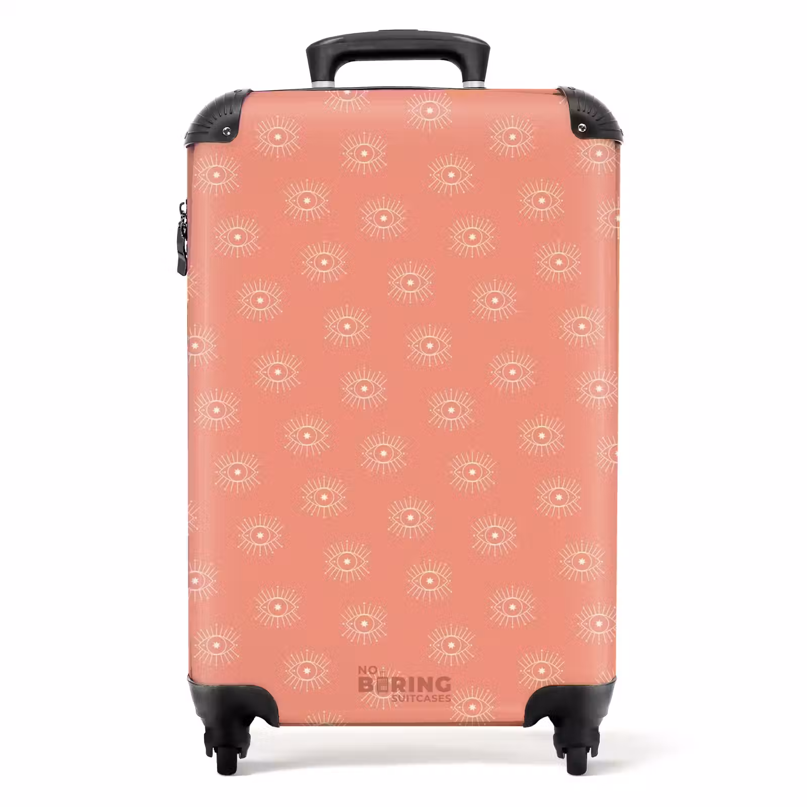 Suitcase - Boho - Salmon pink pattern — 1