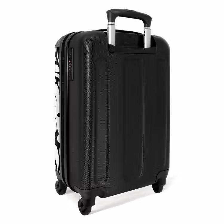 Suitcase - Abstract - Black/White Floral Pattern — 3