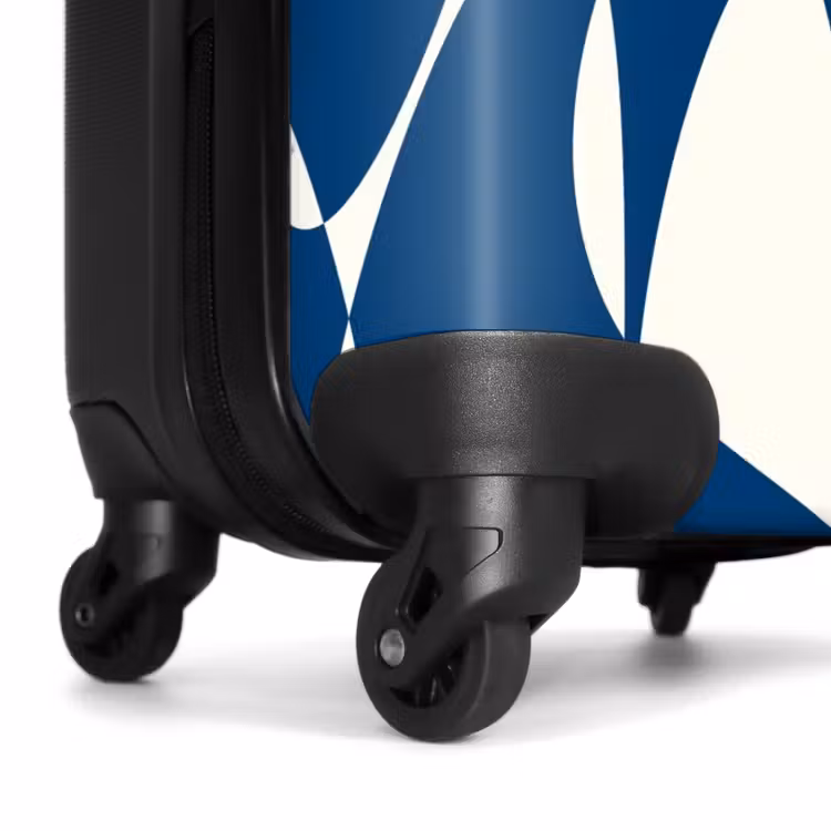 Suitcase - Abstract - Blue/White shapes — 6
