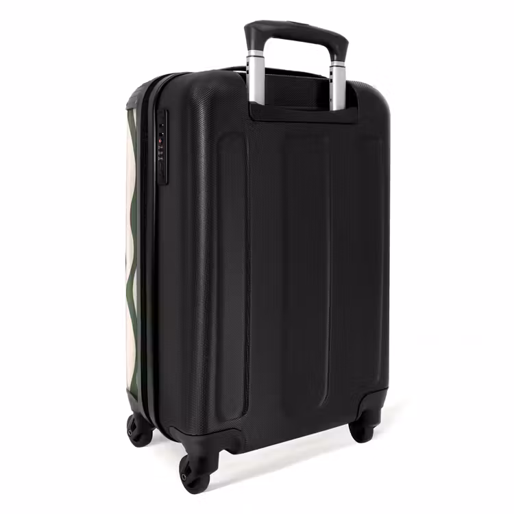 Suitcase - Abstract - Green line art — 3
