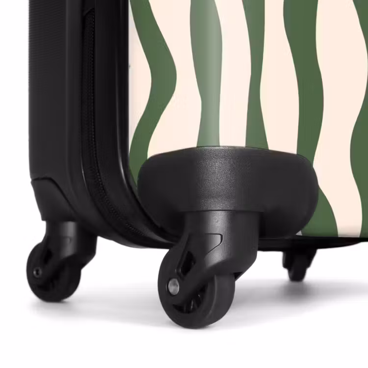 Suitcase - Abstract - Green line art — 6